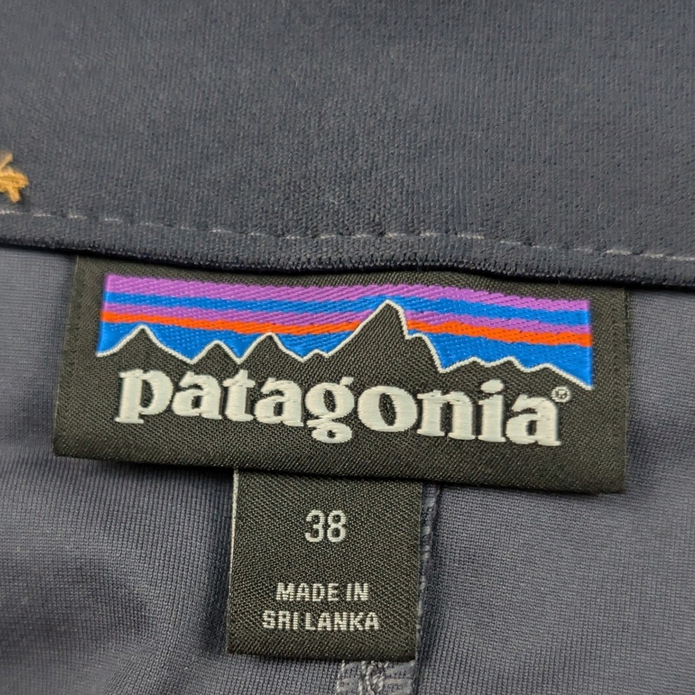Patagonia Pants Mens 39x30 Gray Blue Straight Leg Transit Traveler 5-Pocket - Picture 4 of 16